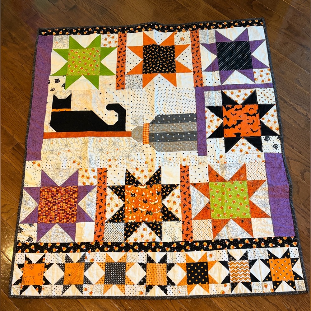 Handmade Halloween Lap Quilt